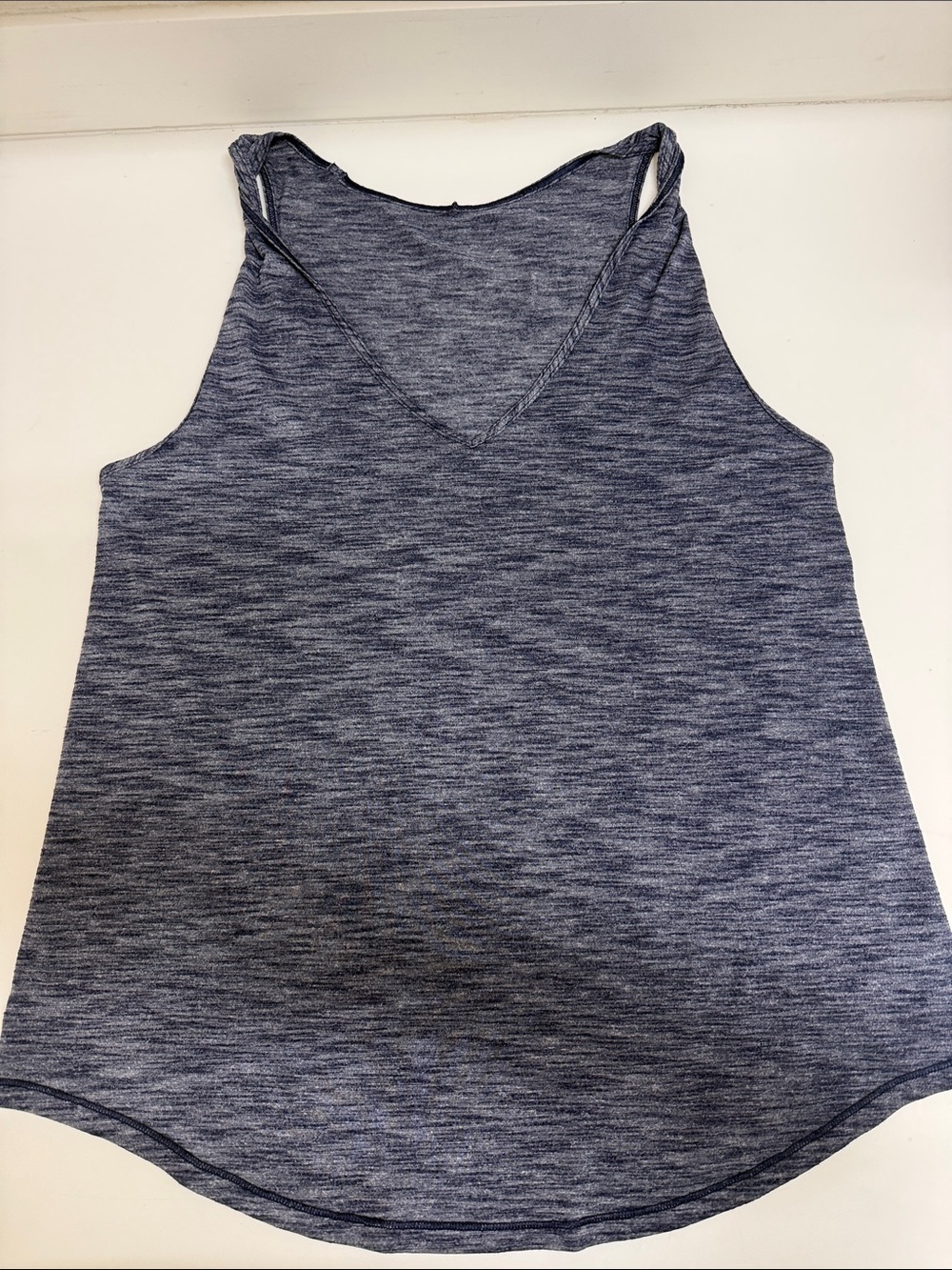 Lululemon Women's Navy V-Neck Tank Top